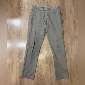 Men’s Faherty Reserve Cotton Linen Trouser Pants 34x32 Fossil MBS2220 Slim
